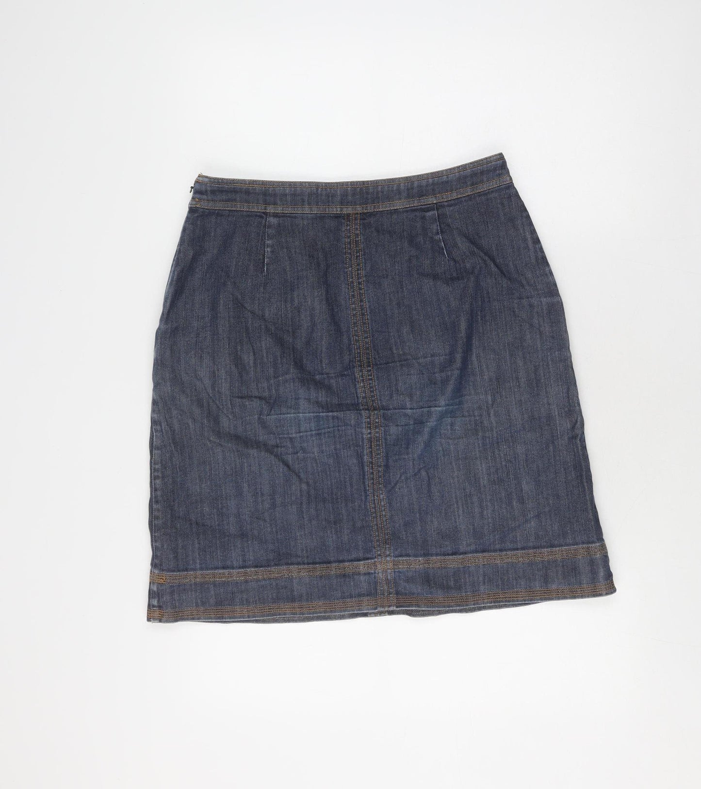 Boden Women's Blue A-Line Denim Skirt Size 12