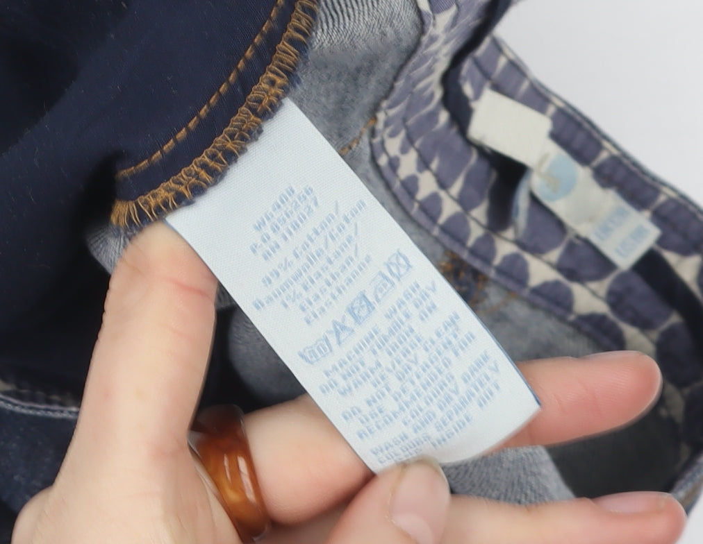 Boden Women's Blue A-Line Denim Skirt Size 12