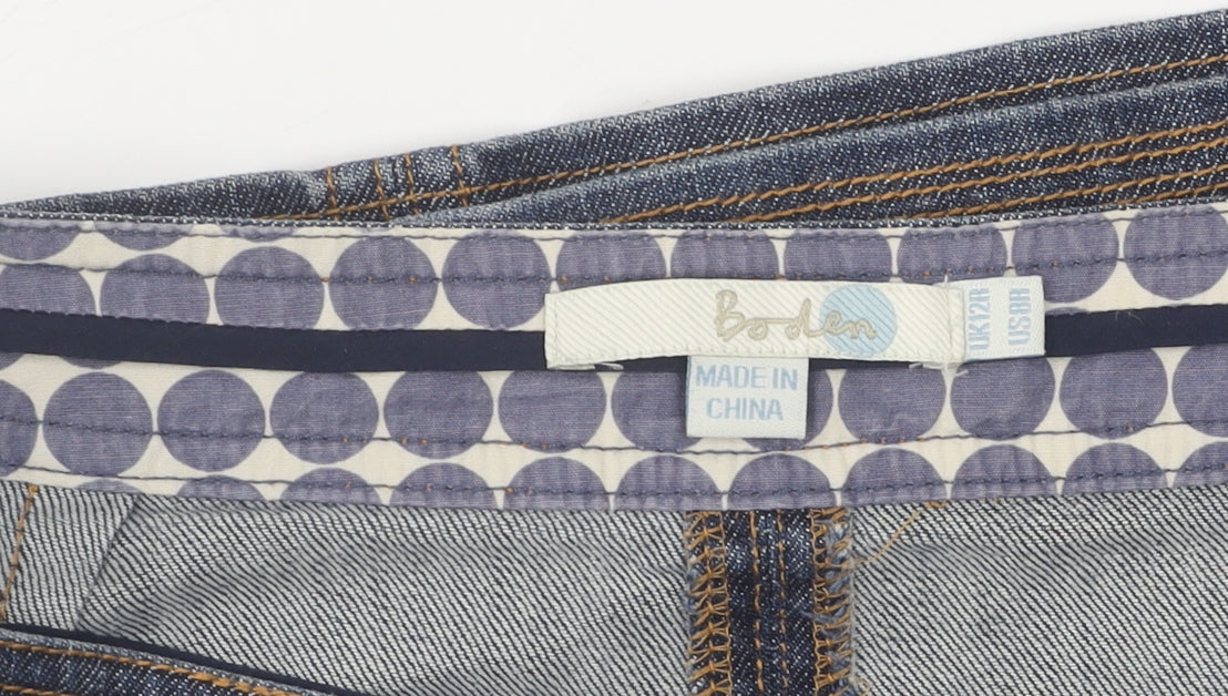 Boden Women's Blue A-Line Denim Skirt Size 12