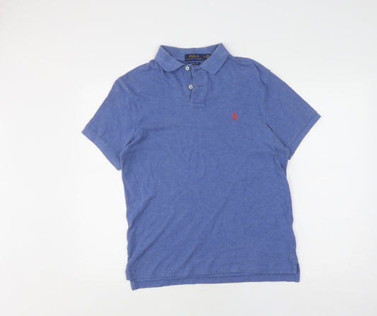 Ralph Lauren Men's Blue Slim Fit Polo Shirt M