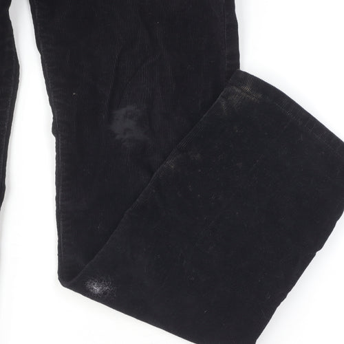 Wrangler Unisex Black Corduroy Trousers L