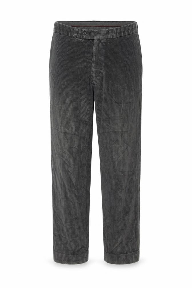 Simon Taylor Grey Corduroy Men's Trousers 36W 27L
