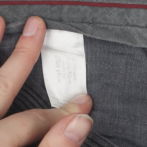 Simon Taylor Grey Corduroy Men's Trousers 36W 27L