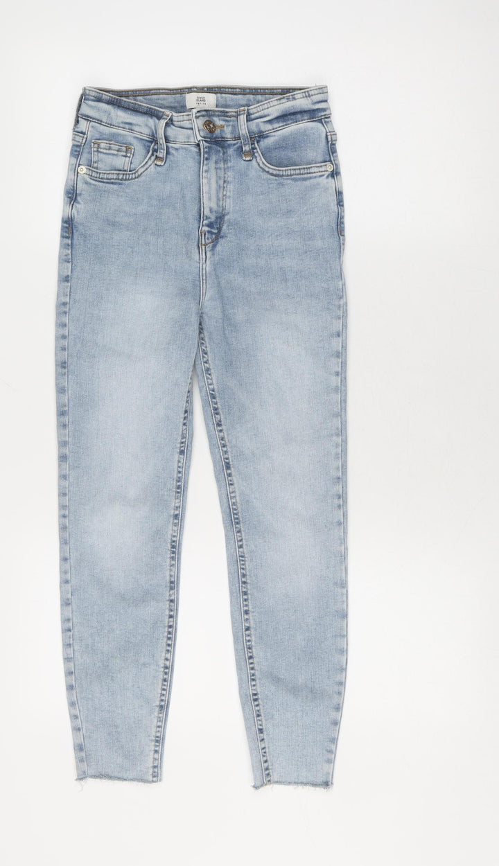 River Island Girls Blue XS Straight Jeans