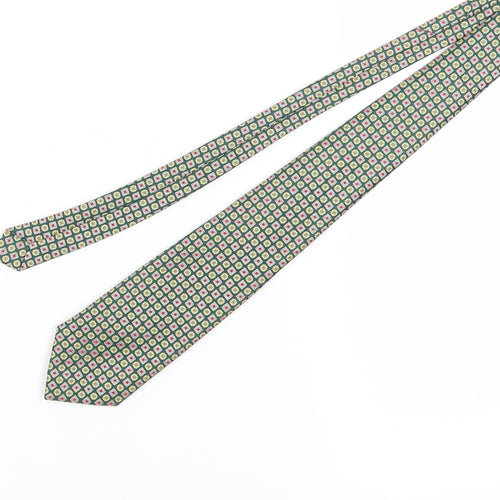 Dunn & Co Green Geometric Men's Polyester Tie