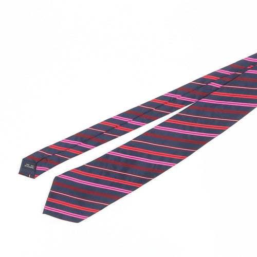 Dehavilland Men's Multicoloured Striped Silk Tie