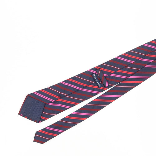 Dehavilland Men's Multicoloured Striped Silk Tie
