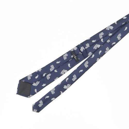 Jeff Banks Men's Blue Paisley Designer Tie - One Size
