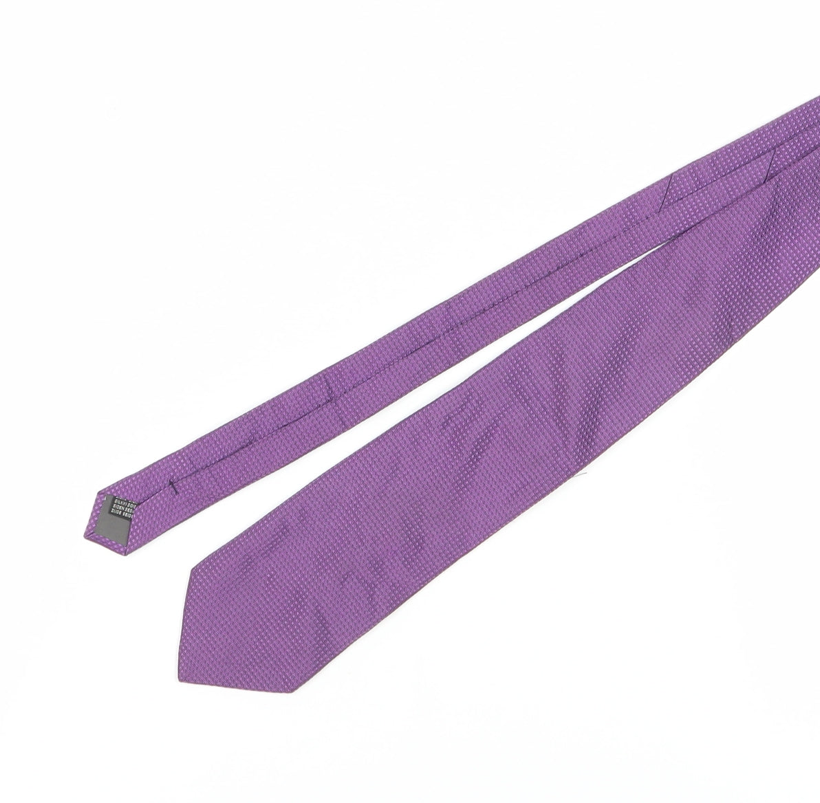 Baumler Men's Purple Geometric Silk Tie