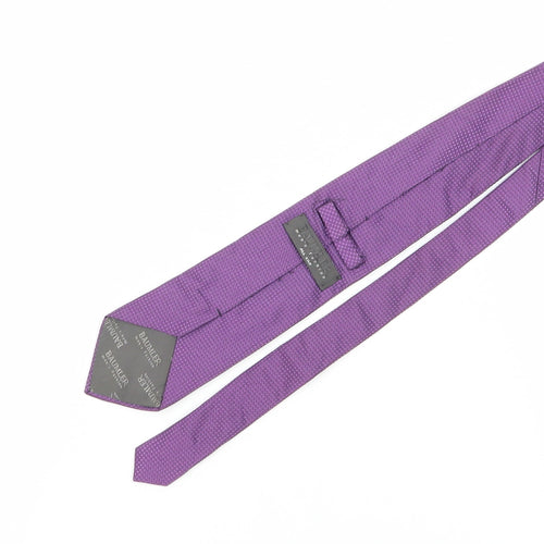 Baumler Men's Purple Geometric Silk Tie