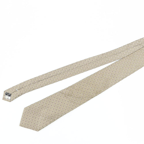 Ben Sherman Men's Beige Polka Dot Silk Tie