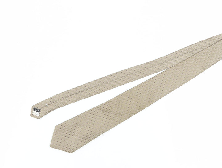 Ben Sherman Men's Beige Polka Dot Silk Tie