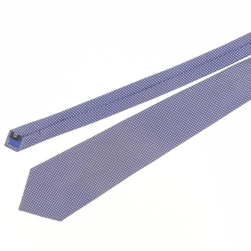 Jeff Banks Men's Blue Geometric Silk Tie