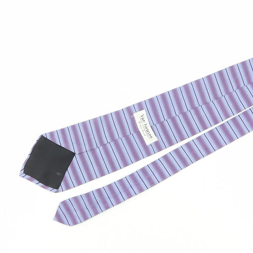Van Heusen Purple Slim Silk Tie for Men - Striped Design