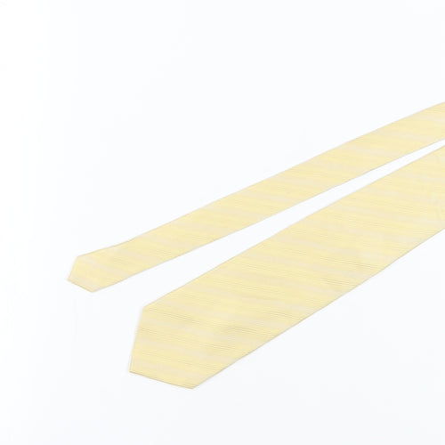 Austin Reed Men's Yellow Striped Silk Tie