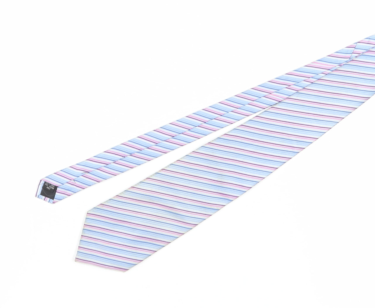 Dehavilland Men's Blue Striped Silk Tie