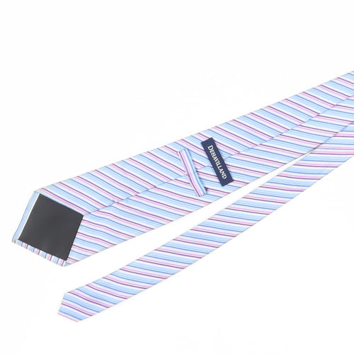 Dehavilland Men's Blue Striped Silk Tie