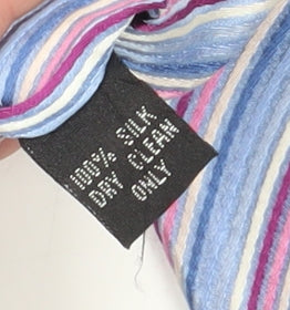 Dehavilland Men's Blue Striped Silk Tie