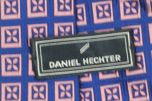 Daniel Hechter Men's Blue Silk Geometric Tie