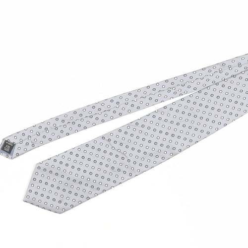 Thomas Nash Men’s Grey Polka Dot Tie One Size
