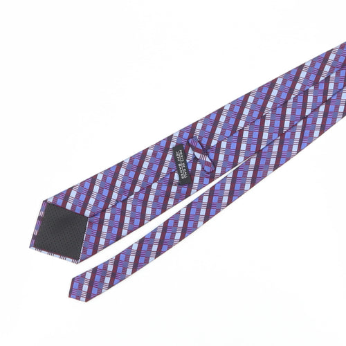 Jeff Banks Men's Multicoloured Checked Silk Tie