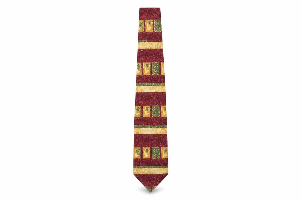 Front view of Pierre Cardin Men's Multicoloured Silk Tie
