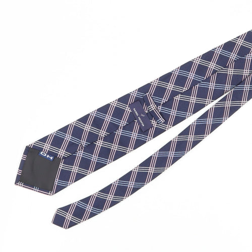 Daniel Hechter Men's Blue Plaid Silk Tie One Size