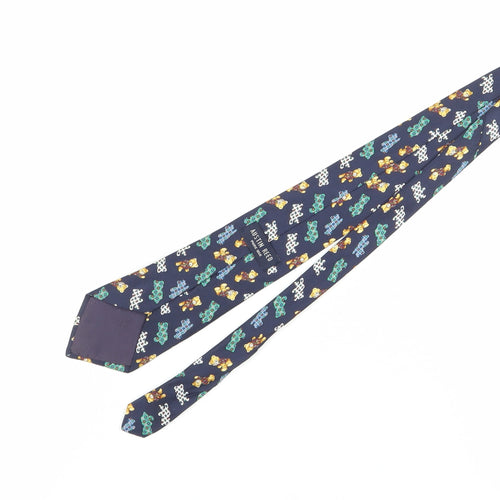 Austin Reed Men's Blue Silk Bear Tie