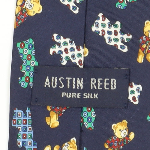 Austin Reed Men's Blue Silk Bear Tie