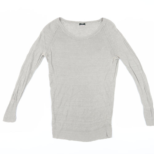 J. Crew Women's Grey Linen Pullover Jumper, Size S