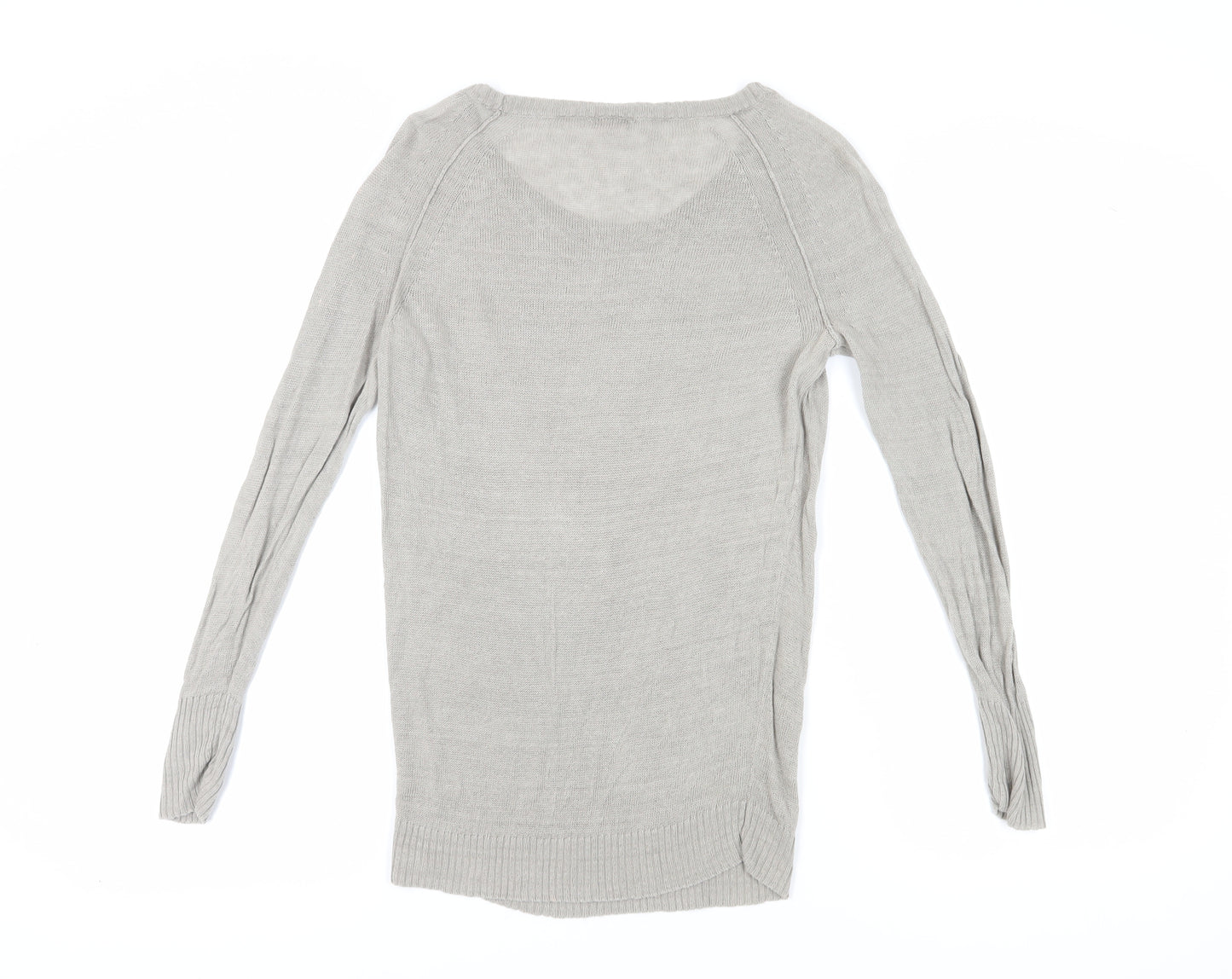 J. Crew Women's Grey Linen Pullover Jumper, Size S
