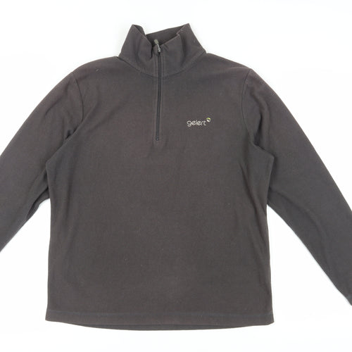 Gelert Men's Black 1/2 Zip Fleece Sweatshirt, Size S