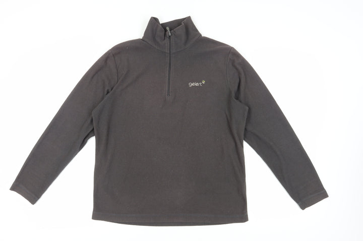 Gelert Men's Black 1/2 Zip Fleece Sweatshirt, Size S