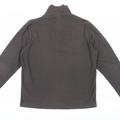 Gelert Men's Black 1/2 Zip Fleece Sweatshirt, Size S