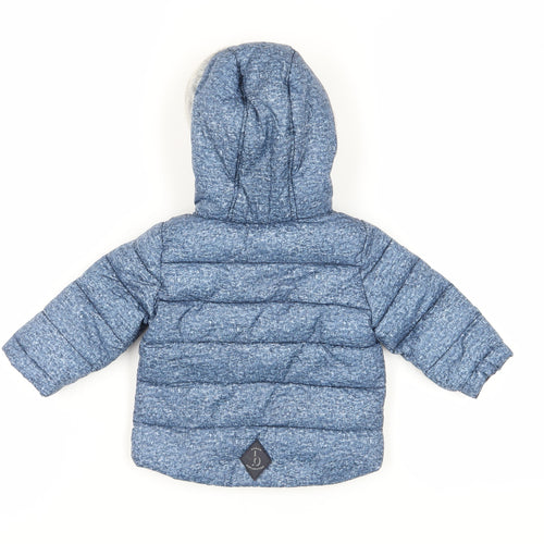 Ted Baker Blue Unisex Baby Puffer Jacket 6-9M