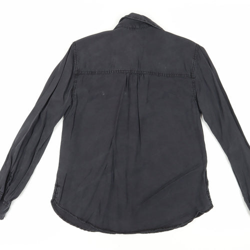 Abercrombie & Fitch Women's Black Button-Up Shirt, Size S