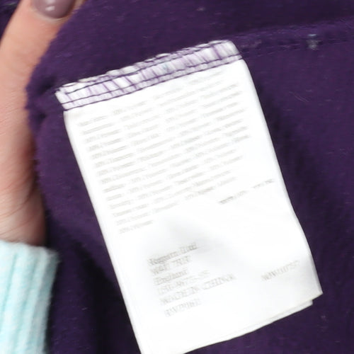 Regatta Women's Purple Fleece Jacket UK 18 All Seasons
