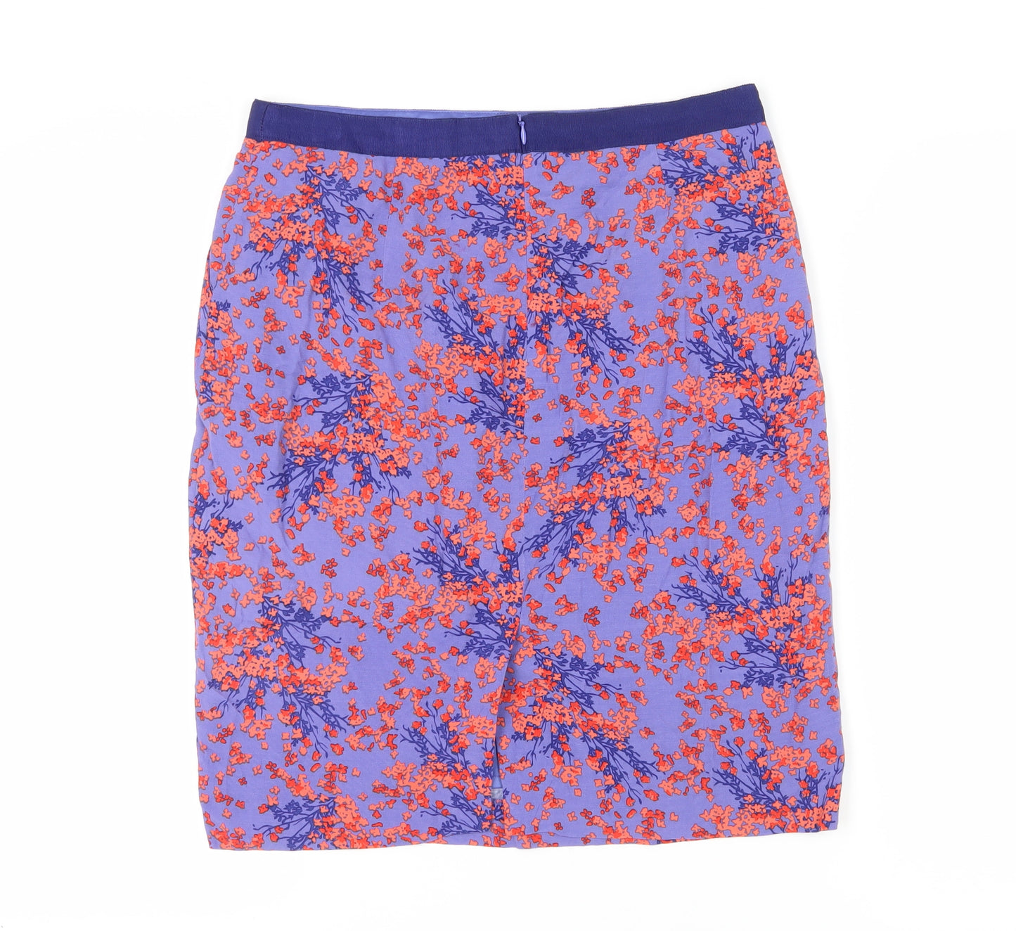 Boden Womens Purple Floral Pencil Skirt Size 12