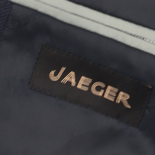 Jaeger Men's Blue Blazer, 38, Regular Fit, Formal Elegance