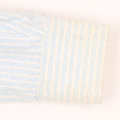 Charles Tyrwhitt Men's Blue Striped Classic Shirt L