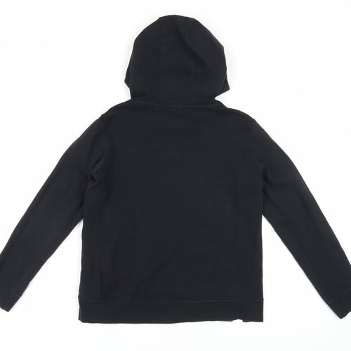 Nike Girls Black Graphic Print Hoodie XL