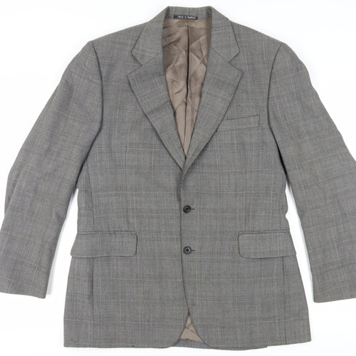 Austin Reed Men's Grey Plaid Blazer 40 R