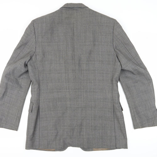 Austin Reed Men's Grey Plaid Blazer 40 R