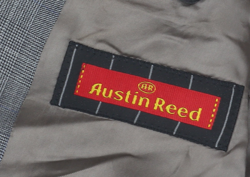 Austin Reed Men's Grey Plaid Blazer 40 R