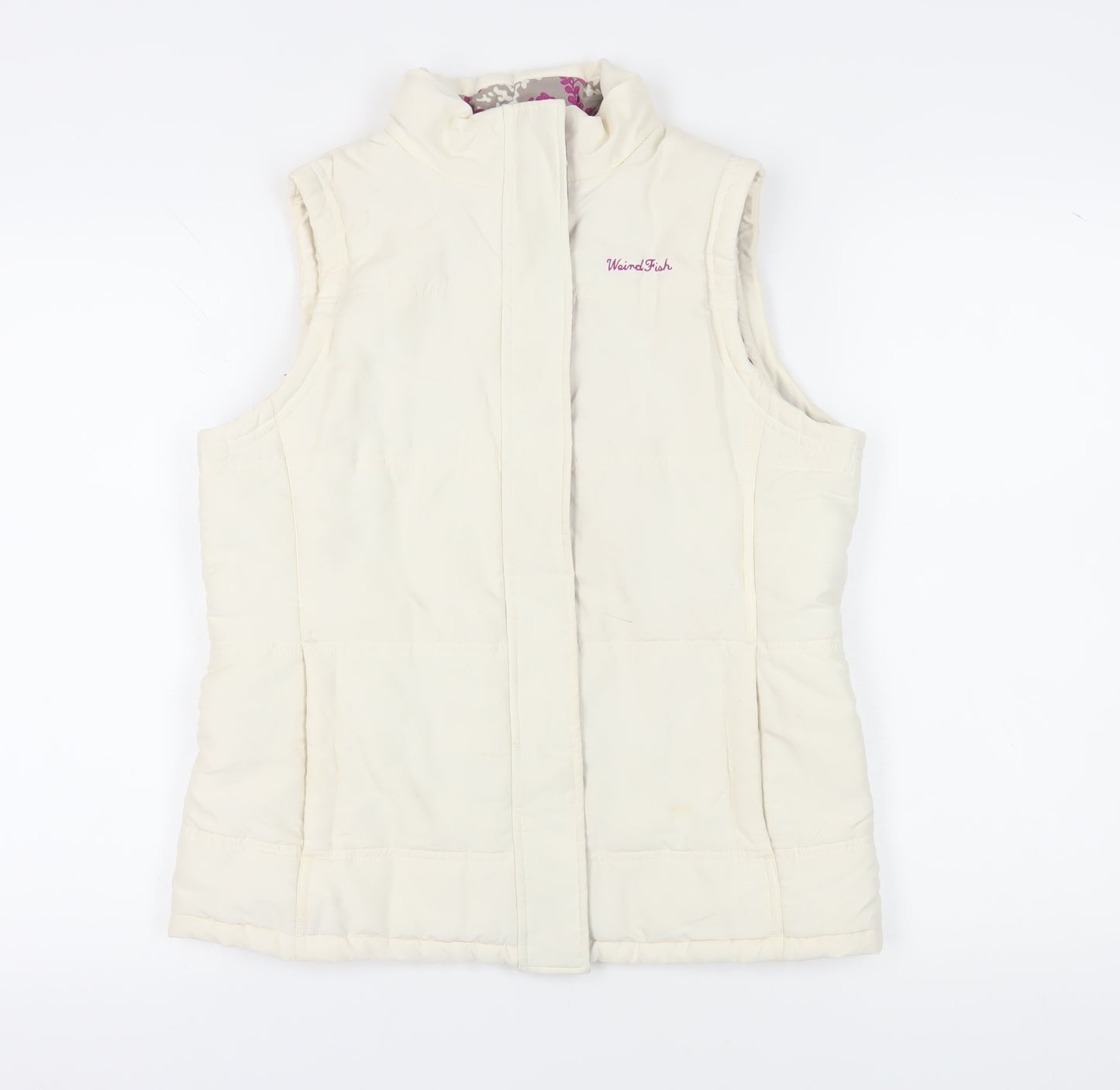 Weird Fish Women’s Ivory Waistcoat Size 14