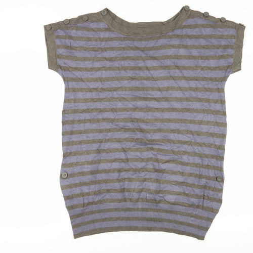 Jasper Conran Women's Multicoloured Striped T-Shirt Size 18