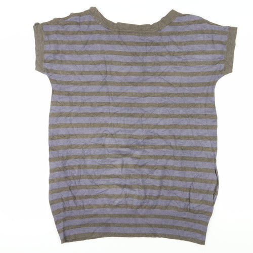 Jasper Conran Women's Multicoloured Striped T-Shirt Size 18