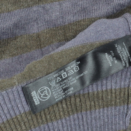 Jasper Conran Women's Multicoloured Striped T-Shirt Size 18