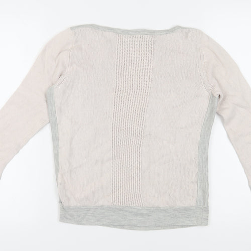 Jasper Conran Women's Ivory Boat Neck Jumper Size 10