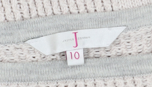 Jasper Conran Women's Ivory Boat Neck Jumper Size 10